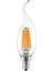 E14 LED FİLAMANLI RUSTIK AMPUL T35 ŞEFFAF KIVRIK 6W 3000K Gün Işığı ERD-83 2