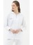 Fermuarlı Oversize Sweat - Beyaz 2
