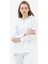 Fermuarlı Oversize Sweat - Beyaz 3