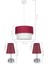 Yatak Odası Aydınlatma Set Bordo 2