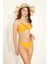 Üçgen Fırfırlı Bikini Takım 3090 Sarı 3