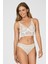 4744 Kadın Bralet Sütyen Külot Takım Ekru 1