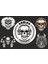 5 li Motorsiklet Kask Sticker Set 1 Ad. (12X7,5) 4 Ad. (6x6) 1
