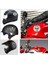 5 li Motorsiklet Kask Sticker Set 1 Ad. (12X7,5) 4 Ad. (6x6) 2