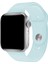 Apple Watch Uyumlu Silikon Spor Kordon 42 - 44 mm M/l Ölçülerinde Alice Mavi 1