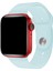 Apple Watch Uyumlu Silikon Spor Kordon 42 - 44 mm M/l Ölçülerinde Alice Mavi 5