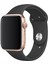 Apple Watch Uyumlu Silikon Spor Kordon 42 - 44 mm M/l Ölçülerinde Siyah 2