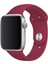 Apple Watch Uyumlu Silikon Spor Kordon 42 - 44 mm M/l Ölçülerinde Vişne 2