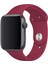 Apple Watch Uyumlu Silikon Spor Kordon 42 - 44 mm M/l Ölçülerinde Vişne 3