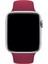 Apple Watch Uyumlu Silikon Spor Kordon 42 - 44 mm M/l Ölçülerinde Vişne 5