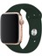 Apple Watch Uyumlu Silikon Spor Kordon 38 - 40 mm S/m Ölçülerinde Koyu Yeşil 3