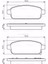 Opel Astra J 1.8 2011-2015 Arka Fren Balatası 2