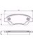 Peugeot 107 1.0 2005-2014 Ön Fren Balatası 2