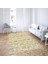 Geometrik Çember Desenli Dijital Baskı Yıkanabilir Kaymaz Taban Modern Salon Halısı (Yeşil) 2