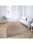 Çizgi Desenli Dijital Baskı Yıkanabilir Kaymaz Taban Klasik Salon Halı ve Yolluk (Kahve) 2