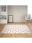 Geometrik Desenli Karo Motif Dijital Baskı Yıkanabilir Kaymaz Taban Modern Salon Halısı (Byzpdr) 1