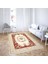 Osmanlı Desen Çerçeveli Dijital Baskı Yıkanabilir Kaymaz Taban Klasik Salon Halısı ve Yolluk (Bordo) 2
