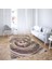 Su Damlası Dijital Baskı Yıkanabilir Kaymaz Taban Modern Salon Halısı ve Yolluk (Pudra) 2