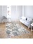Batik Desen Renk Geçişli Dijital Baskı Yıkanabilir Kaymaz Taban Modern Salon Halısı ve Yolluk (Gri) 2