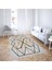 Geometrik Desenli Dijital Baskı Yıkanabilir Kaymaz Taban Modern Salon Halı ve Yolluk (Renkli) 2