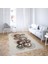 Geometrik Çember Desen Dijital Baskı Yıkanabilir Kaymaz Taban Modern Salon Halısı 2