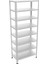 GalvanizRaf 8 Katlı Galvaniz Çelik Raf Arşiv Rafı Depo Rafı Kiler Rafı 43x93x250 1