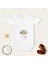 Unisex Yeşil Tembel Hayvan Desenli Organik Bebek Body Zıbın 1