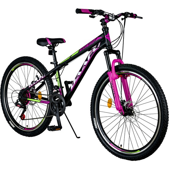 Daafu Sxc200 26 Jant Bisiklet Vitesli M-disk Tek Amortisörlü Kız Dağ Bisikleti Pembe-Standart