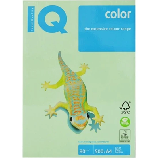 Mondi IQ A4 80 gr. Renkli Fotokopi Kağıdı 500'lü Paket Açık Yeşil