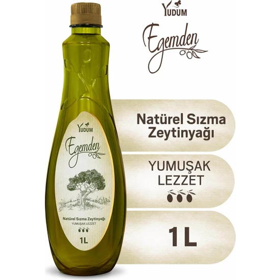 Yudum Egemden Natürel Sızma Zeytinyağı Yumuşak Lezzet 1 LT