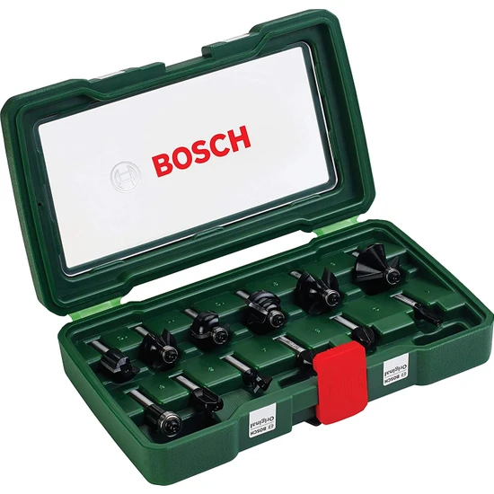 Bosch Dıy 12 Parça Freze Seti 8 mm Şaftlı
