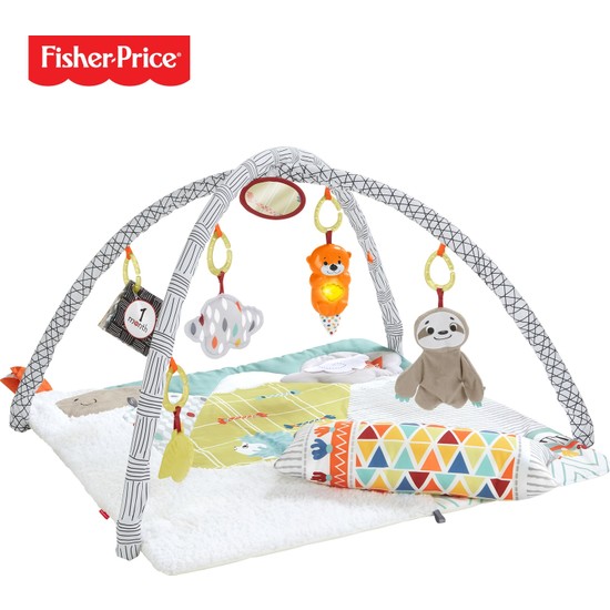 Fisher-Price Perfect Sense Deluxe Jimnastik Merkezi, Yenidoğanlar İçin Yumuşak Oyun Halısı FXC37