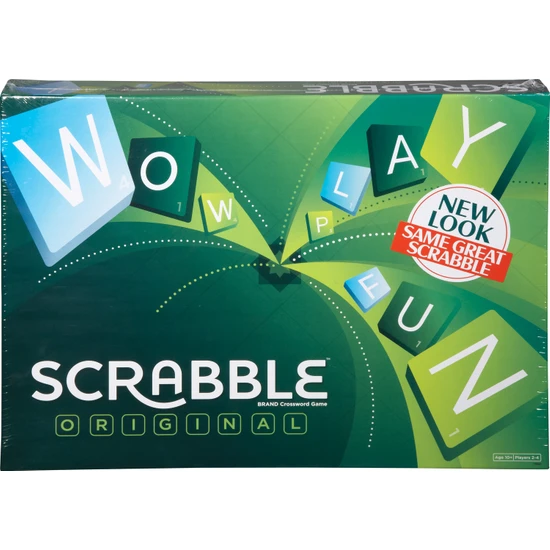 Scrabble Orijinal İngilizce, Kutu Oyunu, Mattel Games Y9592