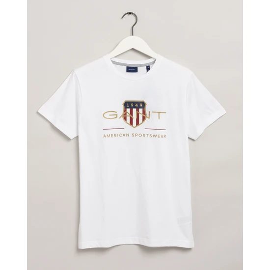 Gant Erkek Beyaz T-Shirt 2003099.110