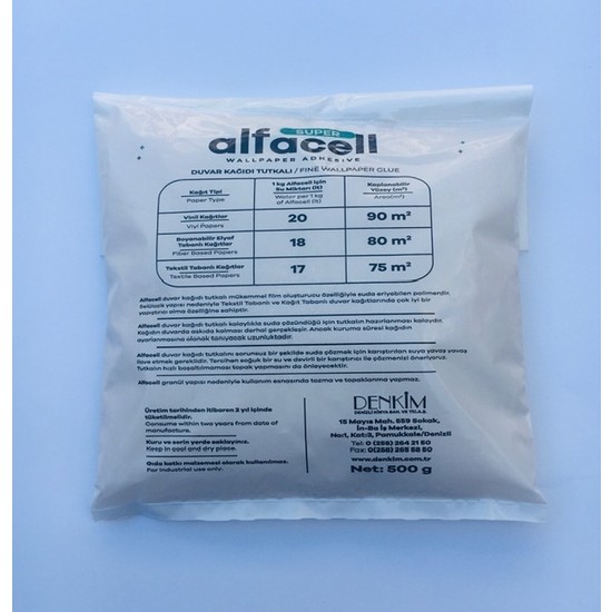 Alfacell Duvar Kağıdı Tutkalı 500 gr Fiyatı Taksit Seçenekleri Alfacell Duvar Kağıdı Tutkalı 500 gr Fiyatı Taksit Seçenekleri