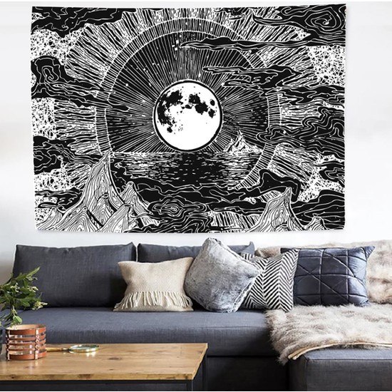 Hayalevi Consept 65 x 95 cm Mandala Moon Duvar Halıs