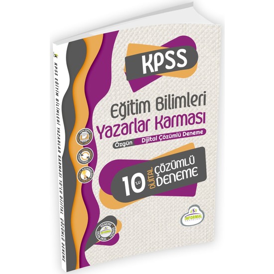 Informal Yayınları 2021 Eğitim Bilimleri Yazarlar Karması Tg 10'lu Dijital Çözümlü Deneme Kitabı Ekitap İndir | PDF | ePub | Mobi