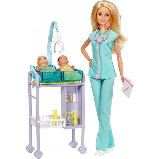 Barbie Ben Büyüyünce Meslek Setleri - Bebek Doktoru - Sarışın