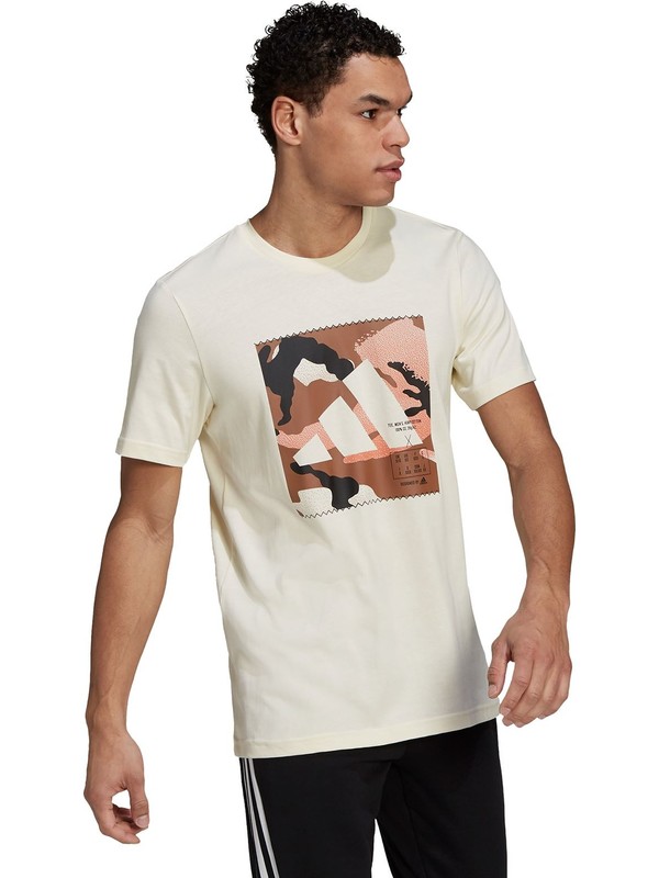 Adidas Camo Bos Tee M Erkek Antrenman Tişörtü GN6837 Krem Fiyatı