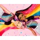 Barbie Gökkuşağı Renkli Saçlar Bebeği, Ekstra Uzun Saçlara ve Saç Aksesuarlarına Sahip FXN96