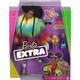 Barbie Extra - Gökkuşağı Renkli Ceketli Bebek, Fino Figürü İle, 3-9 Yaş Arası Kızlar İçin İdeal Bir Hediye GVR04