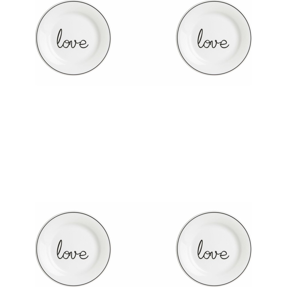 Porland Hope Love Düz Tabak 17 cm. 4'lü 04LFH000391