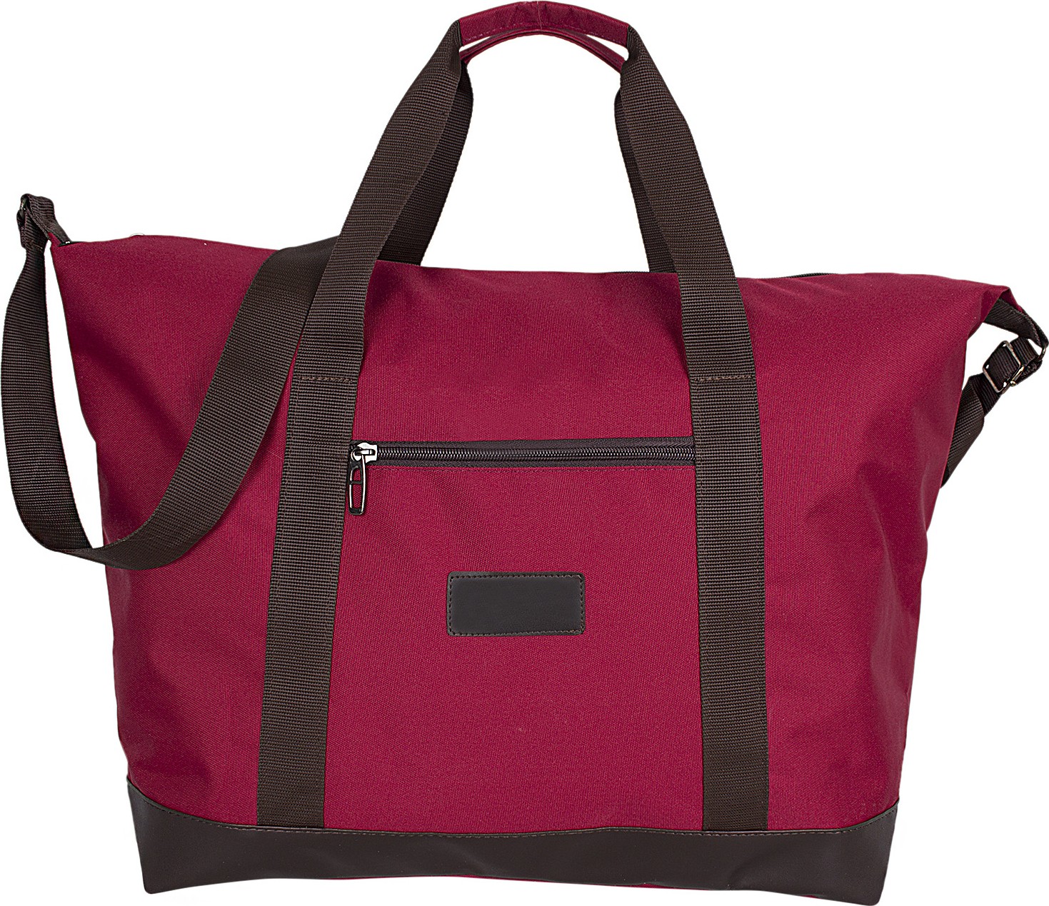 Bagacar Bordo Unisex Omuz Askılı Spor Seyahat ve Plaj Çantası