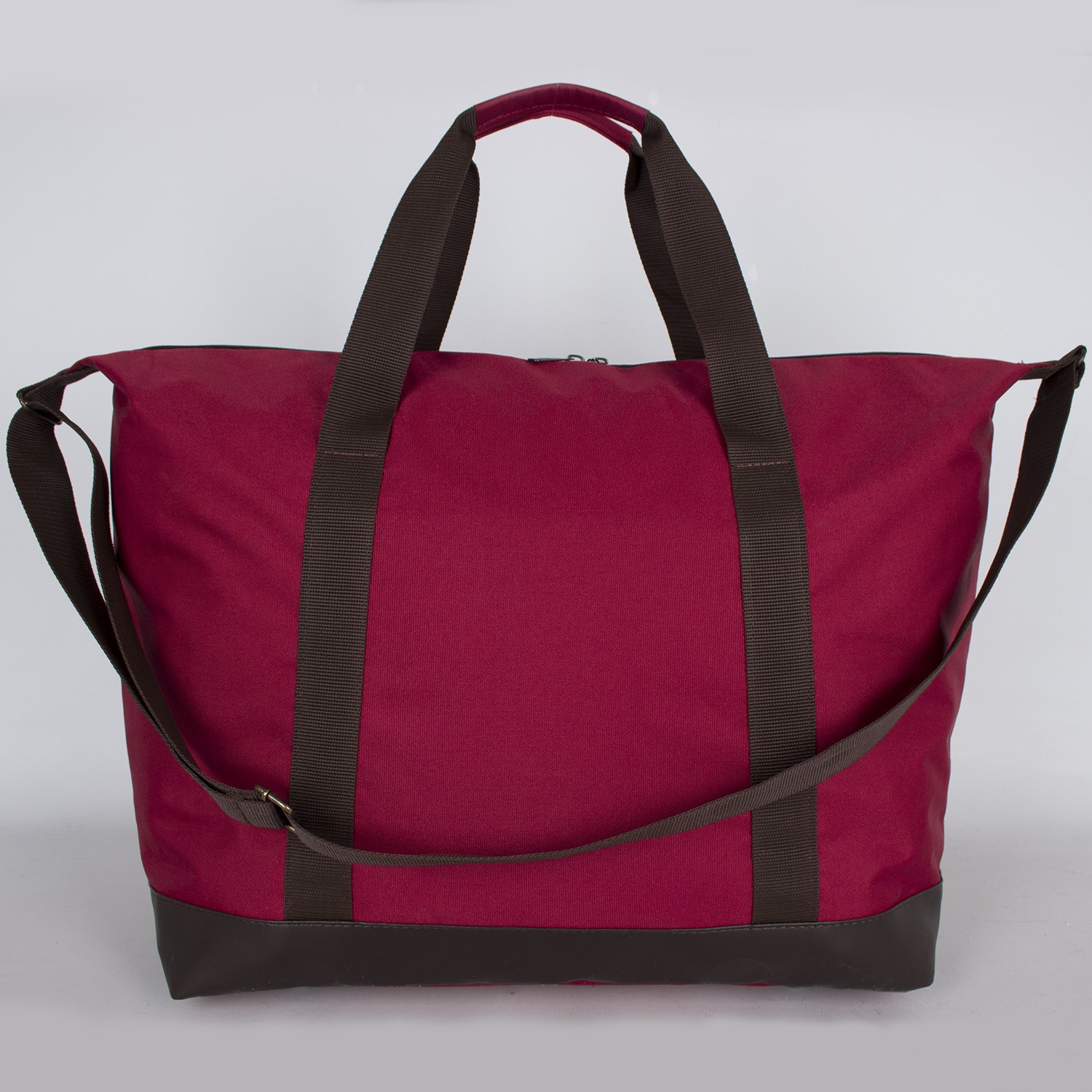 Bagacar Bordo Unisex Omuz Askılı Spor Seyahat ve Plaj Çantası görsel 3