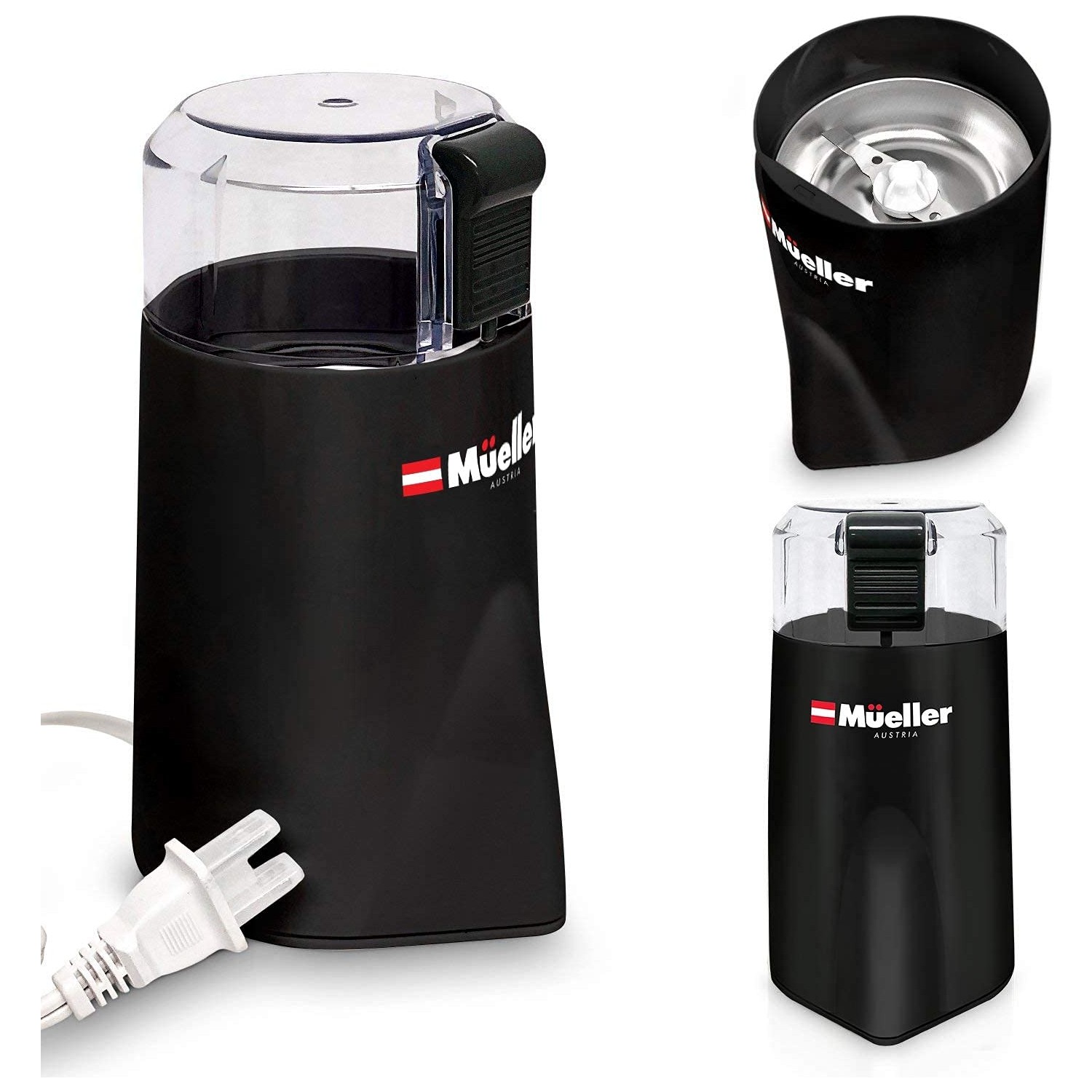 Mueller Austria Elektrikli Kahve Öğücütü Siyah (Yurt Fiyatı