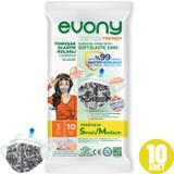 Evony Trendy Çiçek Desenli Elastik Kulaklıklı Small Medium Cerrahi Maske 10 Lu 1 Paket