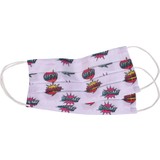 Global Mask Pop Art Desenli Çocuk Maske 2'li - Telli - Yıkanabilir
