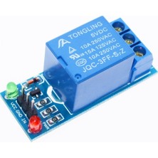 Emay Center Tek Kanallı 5V Röle Modülü Tekli Röle Kartı 1 Kanal Arduino Relay Tek Kanal