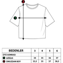 Toontoy Kids Toontoy Kız Çocuk Crop Model Neon Baskılı Tişört