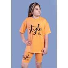 Toontoy Kids Toontoy Kız Çocuk Baskılı Taytlı Takım